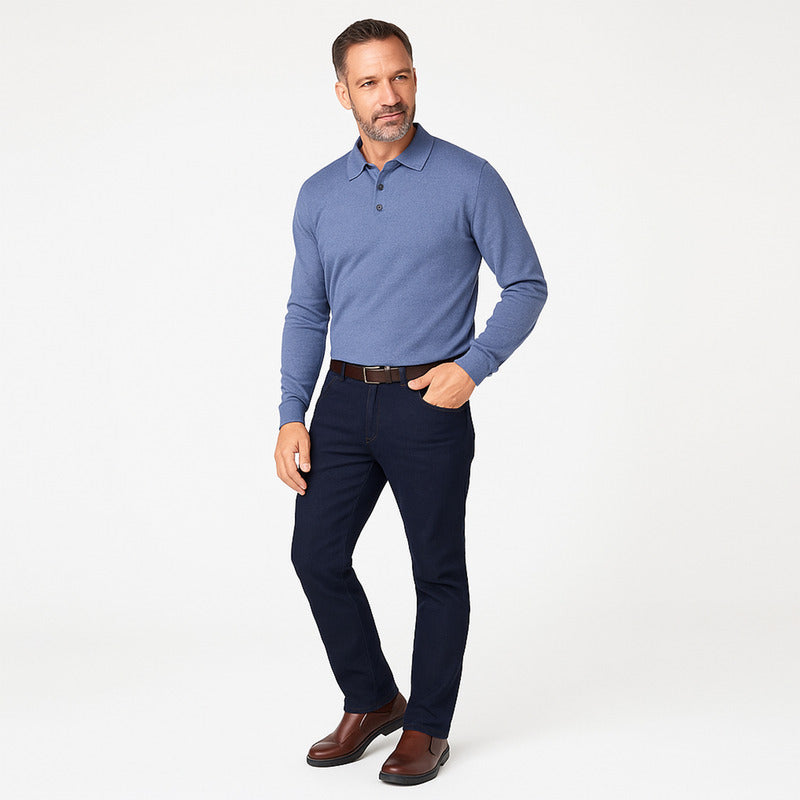 Zapato Conford Para Hombre Mod.419602 Marca Flexi® Marrón Oscuro Lisa 28 Mx