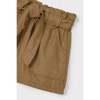 Short Para Niña Cintura Elástica Mod.3202 Marca Mayoral® Cacao Lisa 9 Años