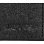 Billetera De Hombre Bifold Mod.87522-0090 Marca Levi's® Negro Liso