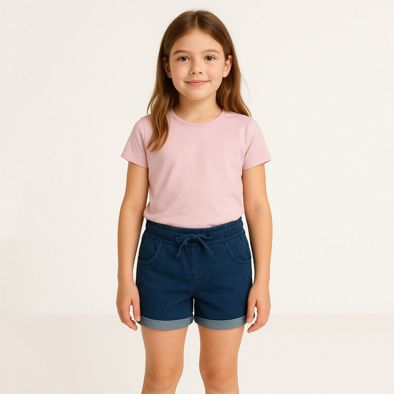 Short Ligero De Niña Mod.21g-6651al Marca Losan®