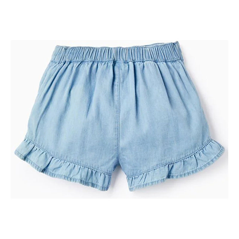 Short Con Volantes Para Niña Mod. Zkgap0402 Marca Zippy®