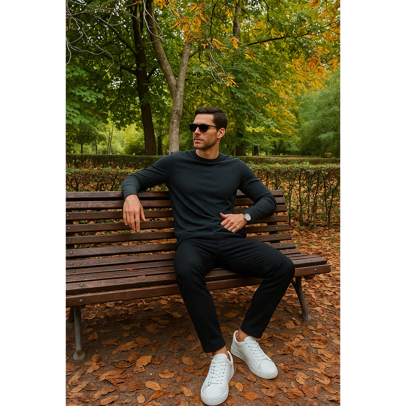 Playera Casual De Caballero Mod. A55311 Marca Bobois®