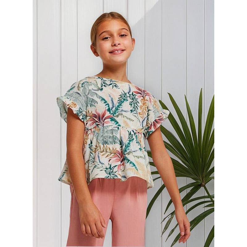 Blusa Estampada De Niña Mod.6131 Marca Mayoral®