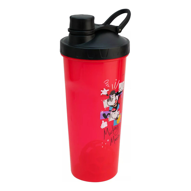 Vaso Mezclador Shaker Con Tapa 700ml Diseños Animados
