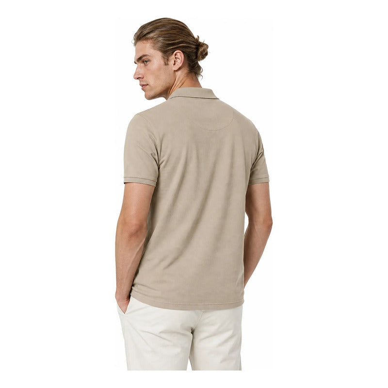 Playera Polo Regular Fit Para Hombre Mod. Apolbs Bobois® Arena Ch Lisa