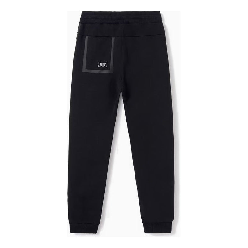 Pants Deportivo Para Niño Mod.6520 Marca Mayoral® Negro Liso 16