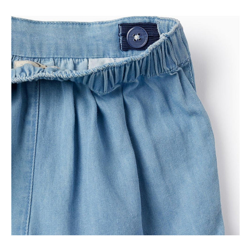 Short Con Volantes Para Niña Mod. Zkgap0402 Marca Zippy®