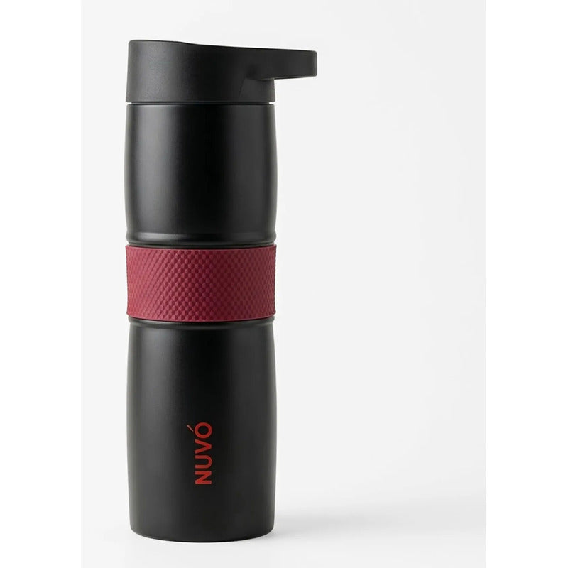 Termo Doble Pared De Acero Inoxidable 600ml Marca Nuvó® Negro