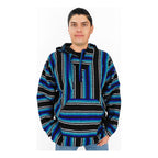 Suéter Poncho Canguro Artesanal Hoodie Acrilico Colores