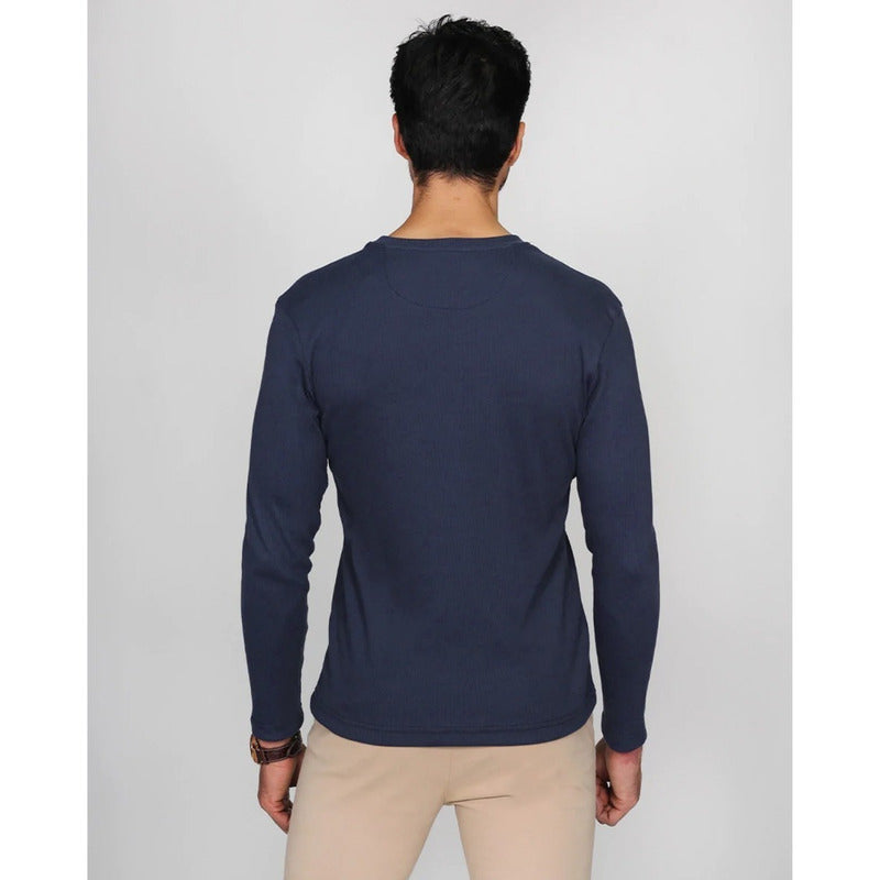 Playera Manga Larga Para Hombre Mod.a25306 Marca Bobois®