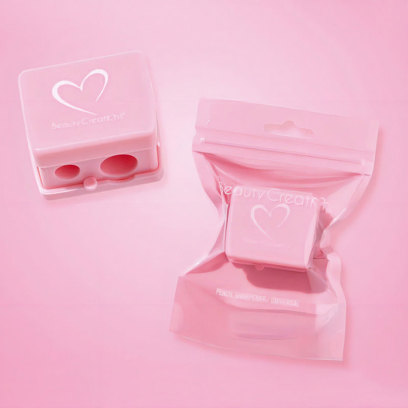 Sacapuntas Doble Con Tapa Para Maquillaje Beauty Creations Rosa