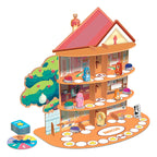 Bluey Juego De Mesa Casa De Juegos Tablero 3d Armable Infantil +5 Años 2 A 6 Jugadores Por Novelty Corp.