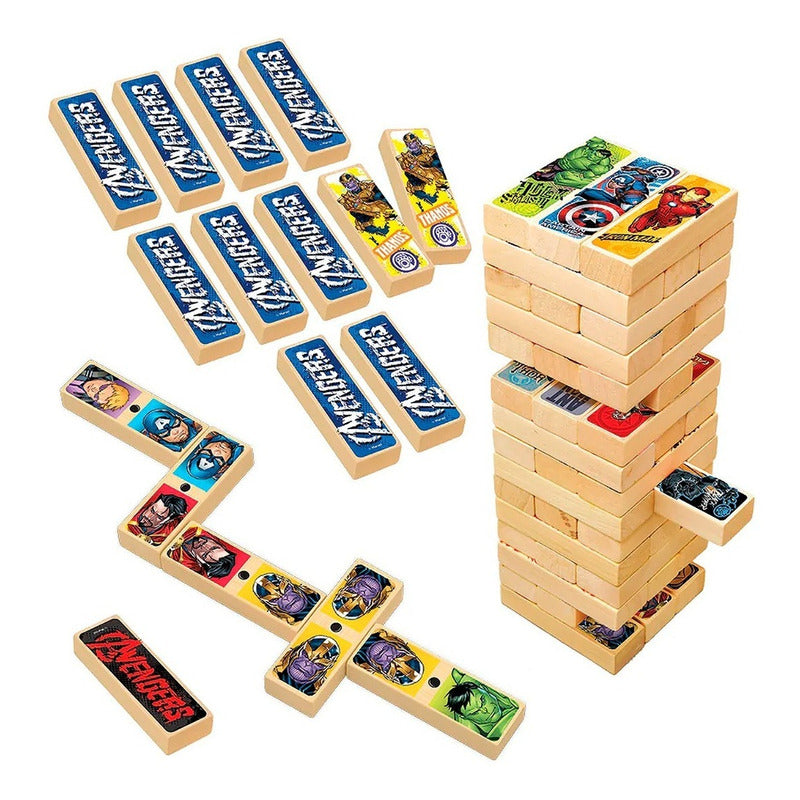 Juego Torre De Madera 3 En 1 Avengers Mod.jca-3085 Novelty®