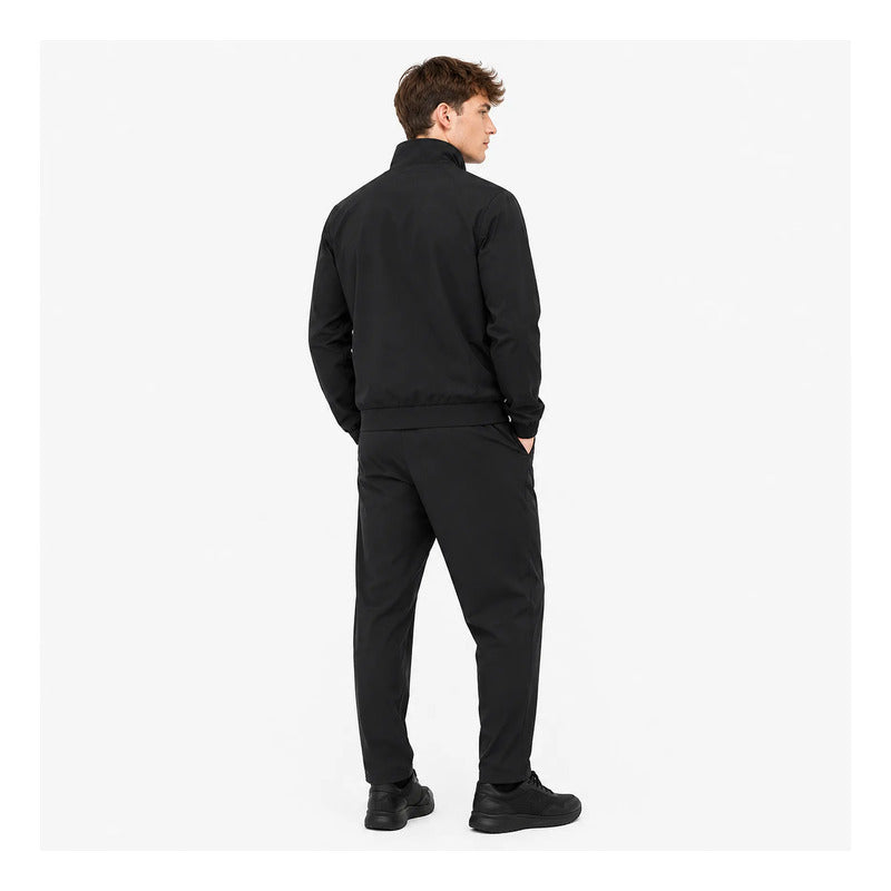 Conjunto Ligero Para Hombre Sudadera+pants Le2602 Roosevelt® Negro Lisa Ch