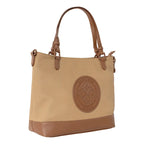 Bolsa Satchel Jaime Ibiza Ji 2931 Color Caramelo Lisa
