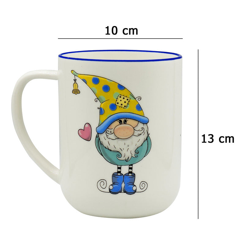 Taza Tarro Grande De Porcelana 620ml Diseños Animados