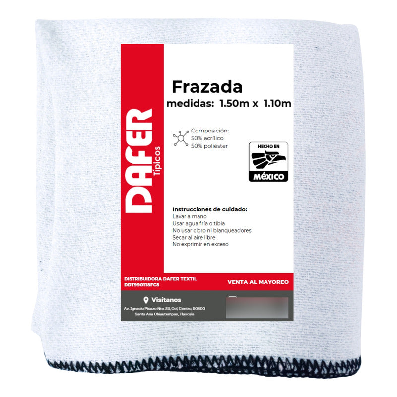 Frazada De Acrilico Multiusos 1.10m X 1.50m Mod. Ac