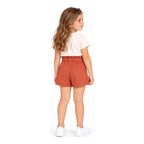 Short Para Niña Cintura Elástica Mod.3202 Marca Mayoral® Teja Lisa 8 Años