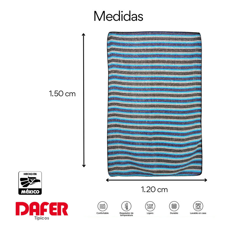 Frazada De Acrilico Afelpada Multiusos 1.20m X 1.50m Mod. Ac