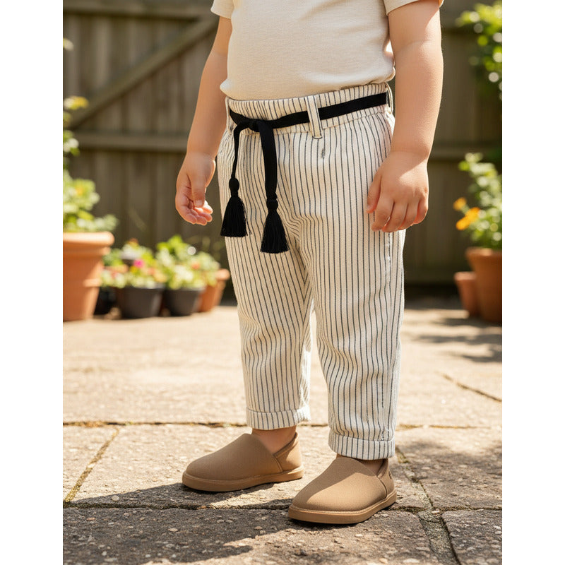 Pantalón Ligero Para Bebé Mod.1513 Crudo Marca Mayoral® Crudo Líneas 18 Meses