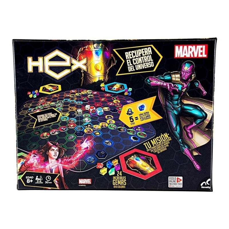 Juego De Mesa Marvel Hex Novelty + 8 Años