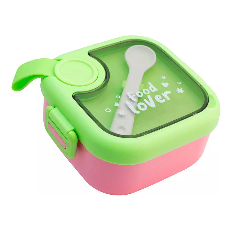 Contenedor Lunch Box Hermético Tapa Divisiones 5 Pzas 750ml