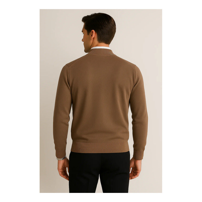 Suéter De Hombre De Punto Fino Con Cierre Mod.e55304 Bobois®