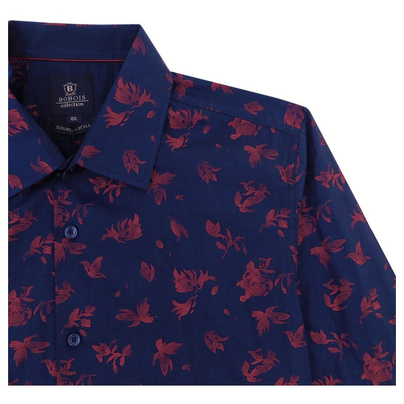 Camisa Casual Para Hombre Mod.b25307-a3 Marca Bobois®