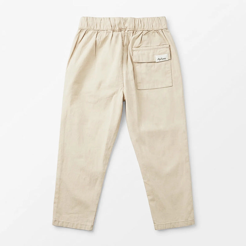 Pantalón Relaxed Para Niño Mod.3566 Marca Mayoral® Hueso Lisa 7 Años