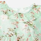 Vestido Cómodo Para Bebe Marca Mayoral® Agua/flores 9 M