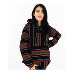 Suéter Poncho Canguro Artesanal Hoodie Acrilico Colores