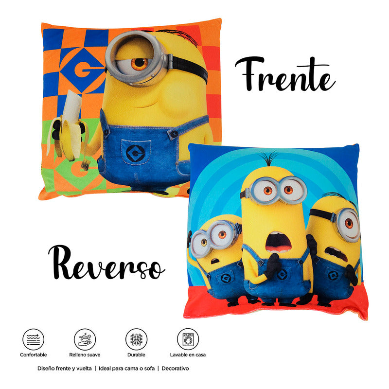 Cojín Reversible Infantil 45x45 Ultra Suave Providencia®