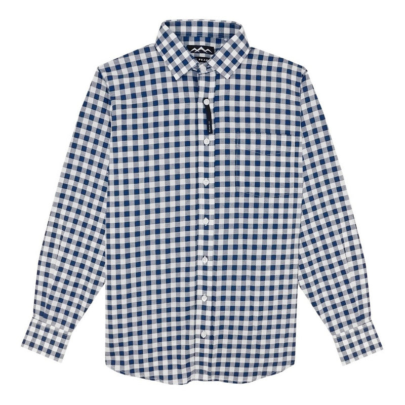 Camisa Regular Fit Cuadros Para Hombre Marca White Peak®