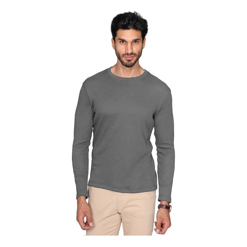 Playera Manga Larga Para Hombre Mod.a25306 Marca Bobois®