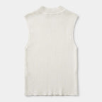 Blusa Cuello Alto Casual Para Mujer O43200 Marca Bobois® Beige Lisa Ch