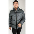 Chamarra Acolchada De Pluma Mod. Cw83-pol8757 Greenlander® Gris G Geométrico