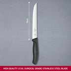 Cuchillo Para Trinchar Carving Knife 6.8103.18b Victorinox® Negro