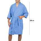 Bata De Baño Unisex Absorbente Unitalla Tela Suave Ligera