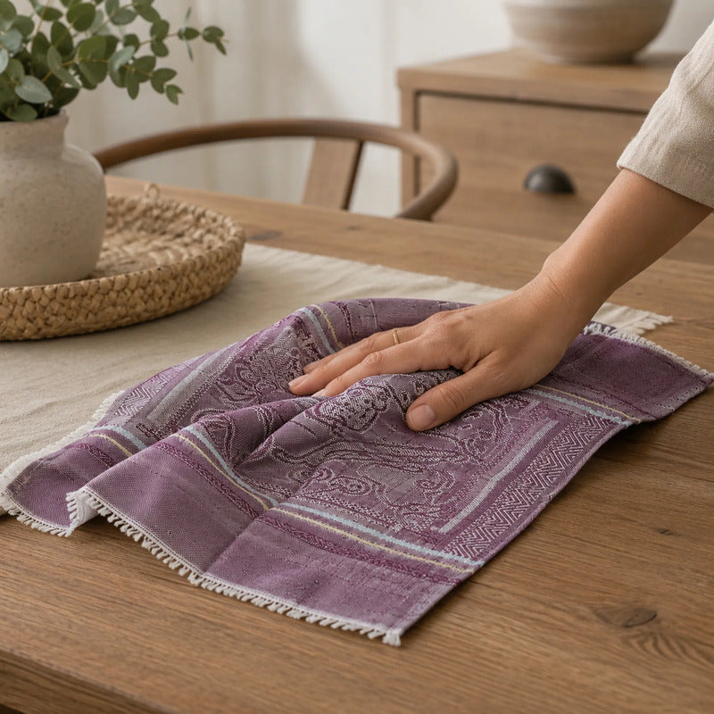 Servilleta De Cocina Multiusos Tejida 54 X 46cm Violeta Frutas