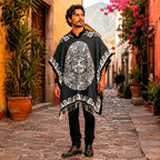Jorongo Gaban Artesanal Mexicano Colores Calendario Negro Calendario Xg