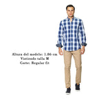 Camisa Para Hombre Regular Fit Mod. B45103 Marca Bobois®