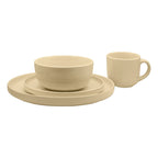 Vajilla De Cerámica 16pz Mod. Oslo Marca Nuvó® Beige Oslo