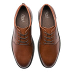 Zapato Semi Formal Para Caballero Mod.419501 Marca Flexi® Marrón Lisa 27,5 Mx