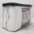 Juego De Sábanas Queen Size Mod. Cabos 100% Algodon Vianney® Blanco Liso