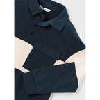 Playera Polo Manga Larga Para Niño Mod.4121 Marca Mayoral® Lisa 5 Años