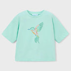 Blusa Casual Holgada Para Niña Mod.3016 Marca Mayoral® Anis Lisa 3 Años