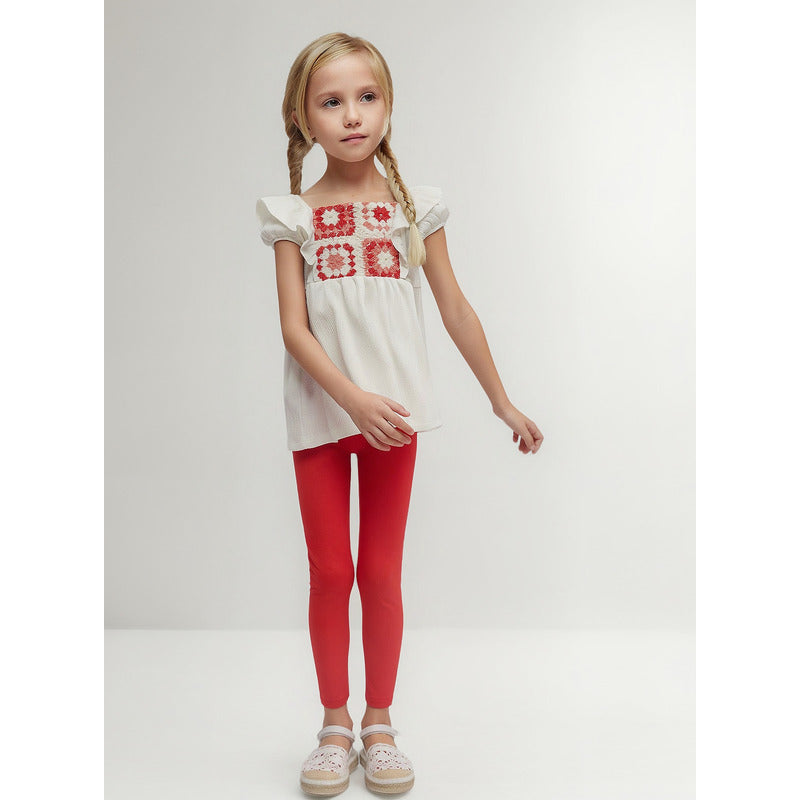 Conjunto Para Niña Blusa+pantalon Mod.3705 Marca Mayoral® Granadina Lisa 8 Años