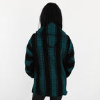 Suéter Poncho Canguro Artesanal Hoodie Acrilico Colores