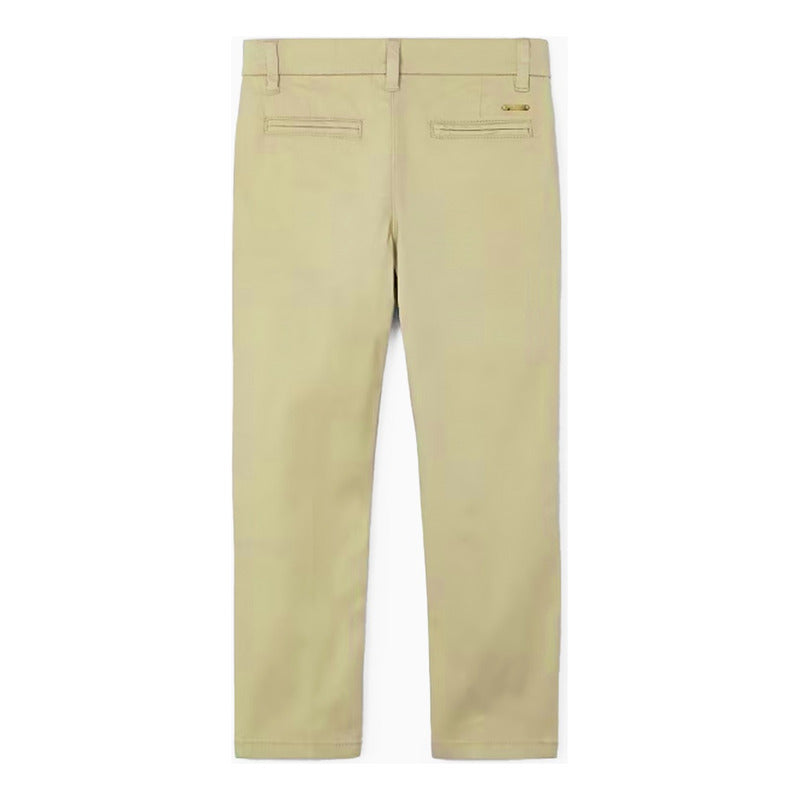 Pantalón Casual Para Niño Mod.512 Marca Mayoral® Caqui Liso 7