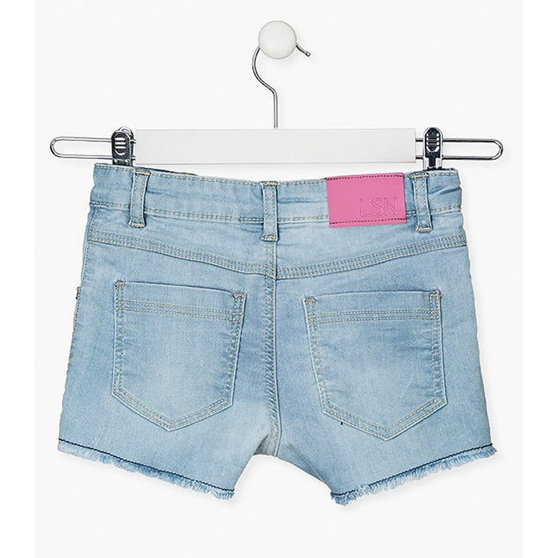 Short Cómodo Para Niña Mod.21g-6010al Marca Losan®